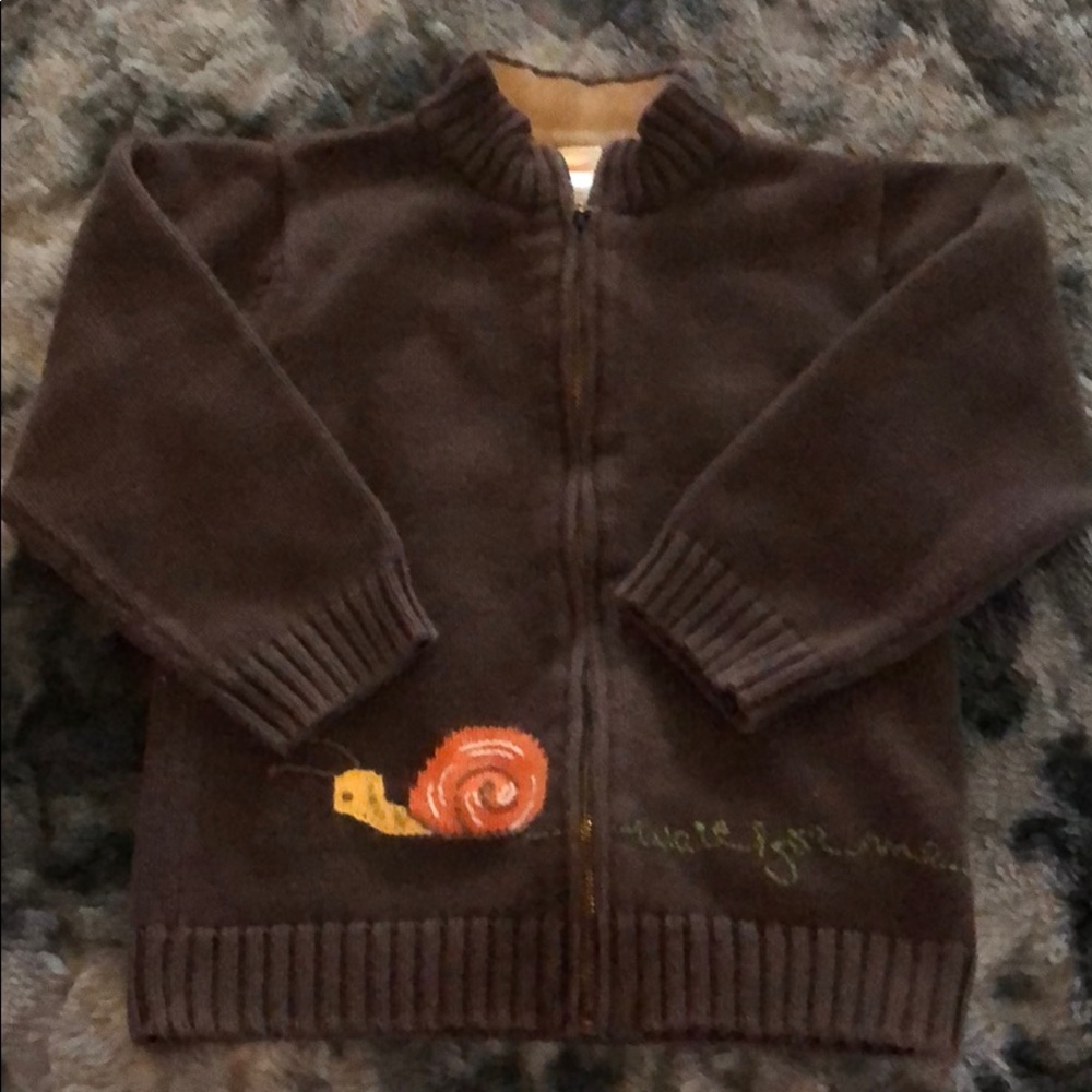 Size 4T zip front sweater